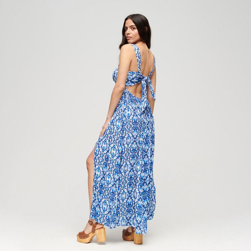 Vestido-Largo-Para-Mujer-Tie-Back-Maxi-Superdry