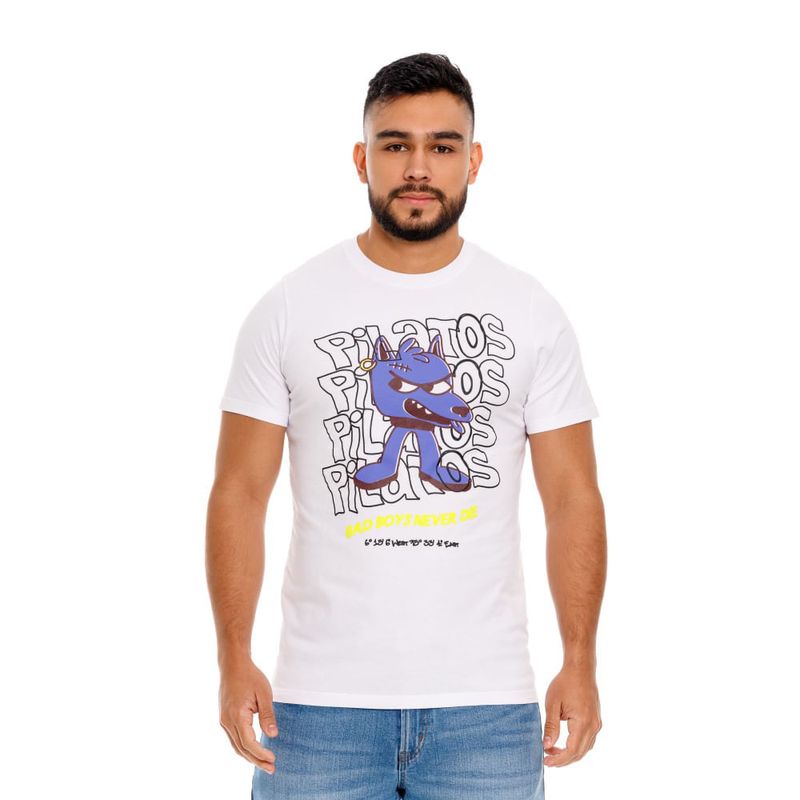 Camiseta-Manga-Corta-Para-Hombre-Pilatos