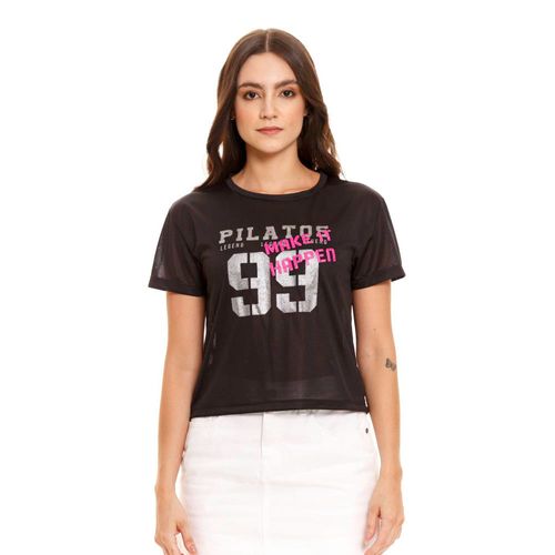Camiseta Manga Corta Para Mujer Pilatos