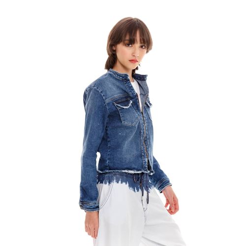 Chaqueta Denim Para Mujer