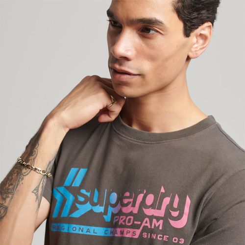Camiseta Para Hombre Vintage Shadow Tee Superdry