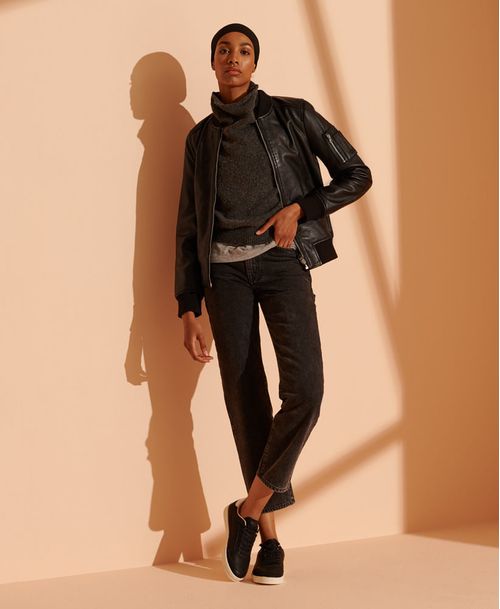 Jean Stretch Para Mujer High Rise Straight Superdry