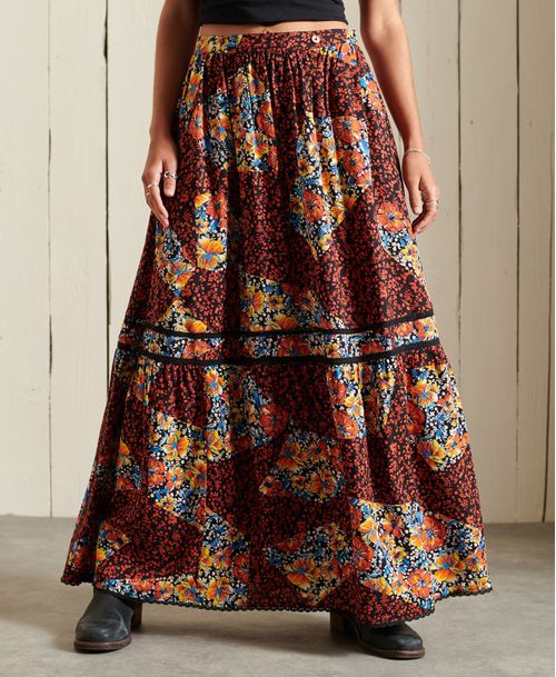 Falda Larga Para Mujer Woven Maxi Skirt Superdry