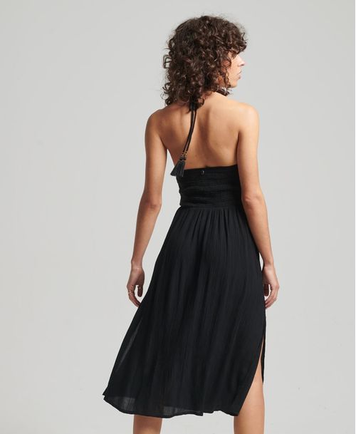 Vestido Largo Para Mujer Vintage Smocked Halter Dress Superdry