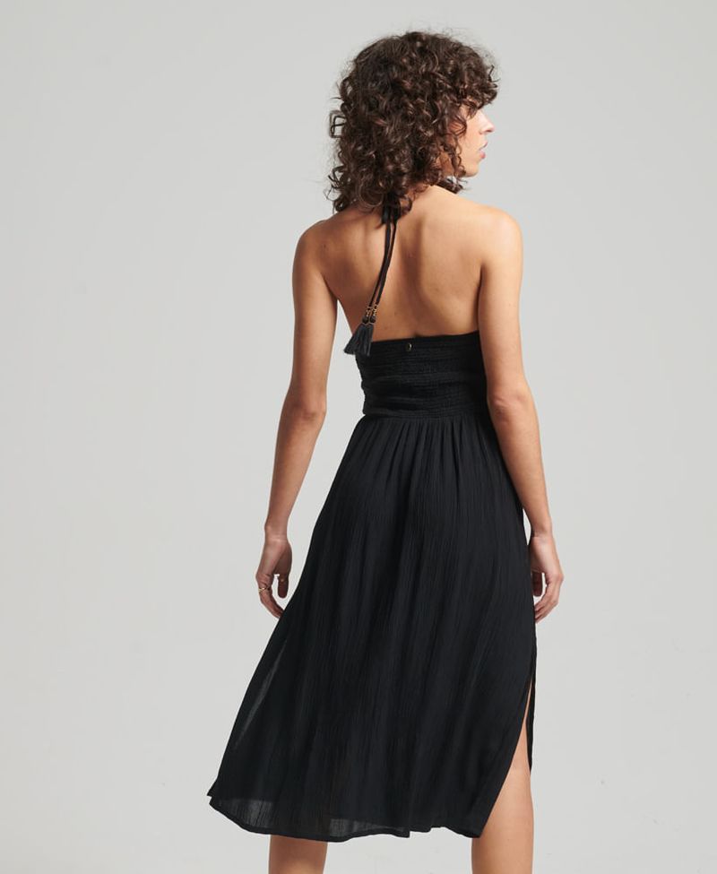 Vestido-Largo-Para-Mujer-Vintage-Smocked-Halter-Dress-Superdry