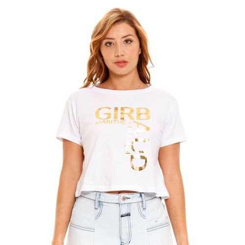 Camiseta Manga Corta Para Mujer Girbaud