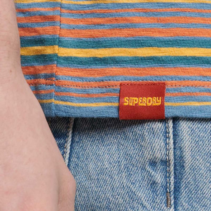 Camiseta-Para-Hombre-Vintage-Textured-Stripe-Superdry
