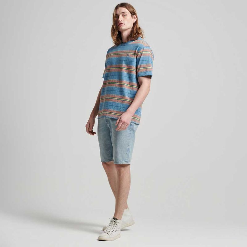 Camiseta-Para-Hombre-Vintage-Textured-Stripe-Superdry