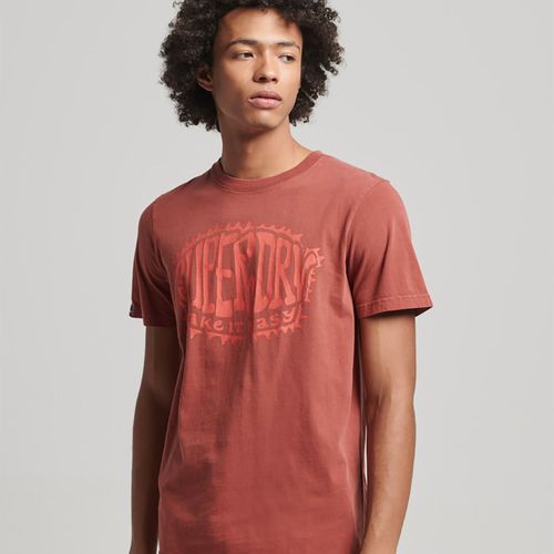 Camiseta Manga Corta Para Hombre Vintage Psych Rock Script Superdry