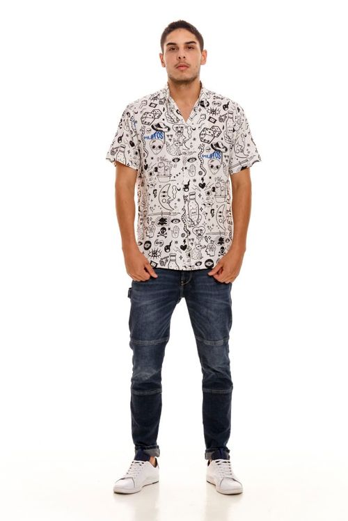Camisa Para Hombre Camisa Stickers   Pilatos