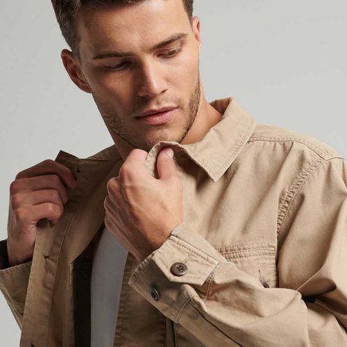 Camisa Manga Larga Para Hombre Vintage Combat Superdry