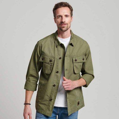 Camisa Manga Larga Para Hombre Vintage Combat Superdry