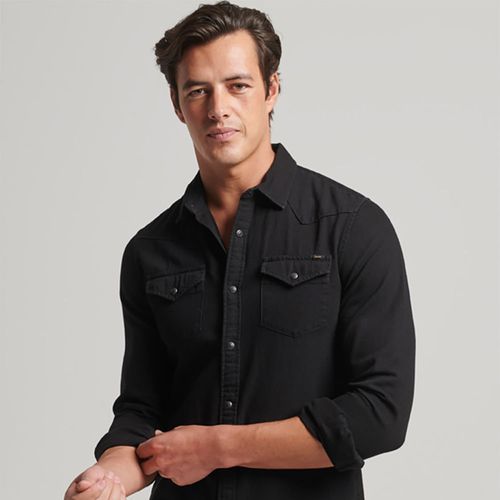 Camisa Manga Larga Para Hombre Vintage Washed Superdry