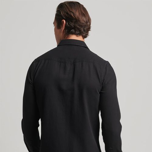 Camisa Manga Larga Para Hombre Vintage Washed Superdry