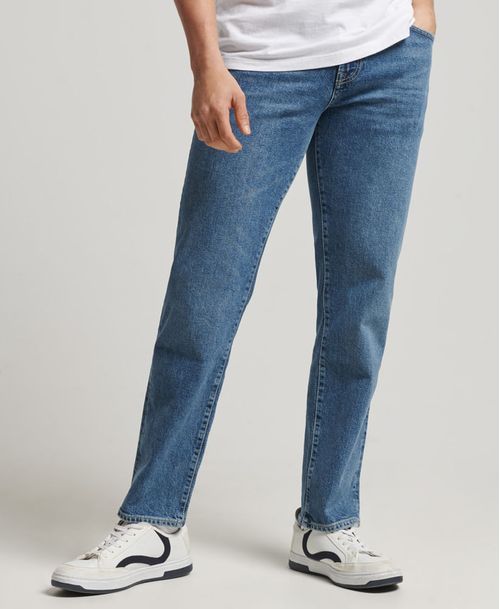 Jean Stretch Para Hombre Tailored Straight Superdry