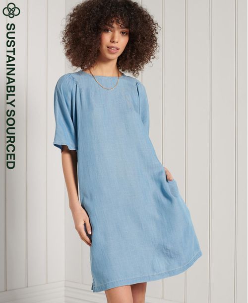 Vestido Corto Para Mujer Tencel T Dress Superdry