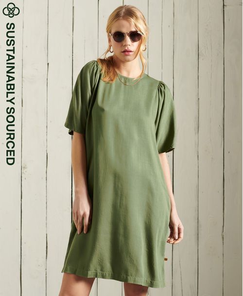 Vestido Corto Para Mujer Tencel T Dress Superdry