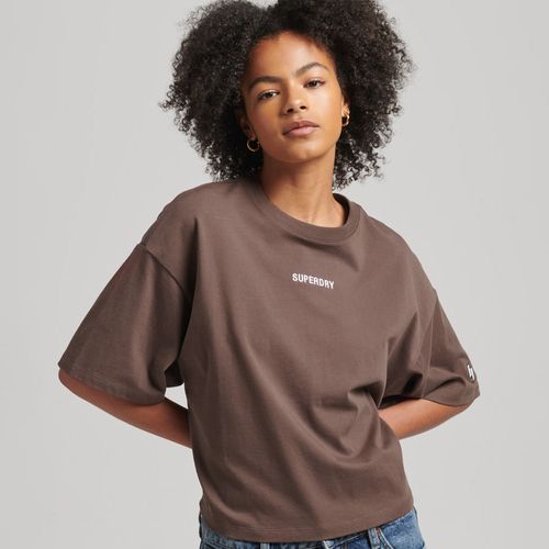 Camiseta Manga Corta Para Mujer Code Micro Logo Superdry