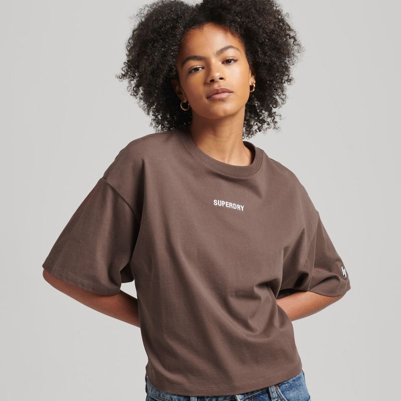 Camiseta-Para-Mujer-Code-Micro-Logo-Tee-Superdry