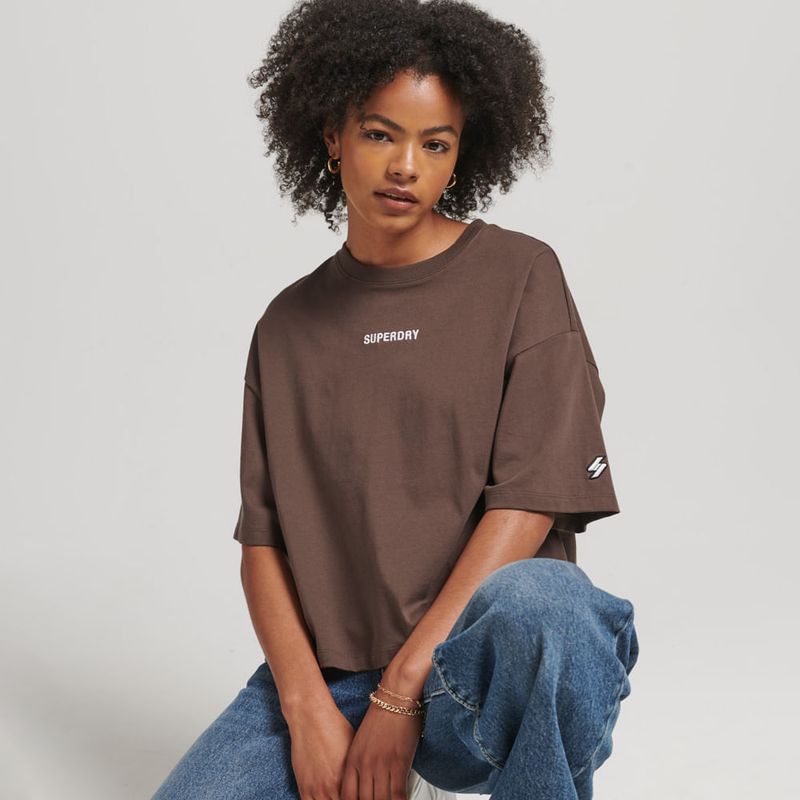 Camiseta-Para-Mujer-Code-Micro-Logo-Tee-Superdry
