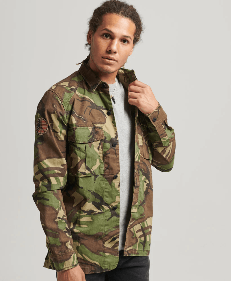 Camisa-Para-Hombre-Vintage-Patched-Military-Shirt-Superdry