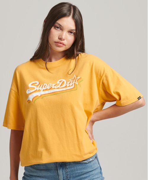 Camiseta Para Mujer Vintage Logo Rainbow Tee Superdry
