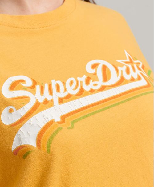 Camiseta Para Mujer Vintage Logo Rainbow Tee Superdry