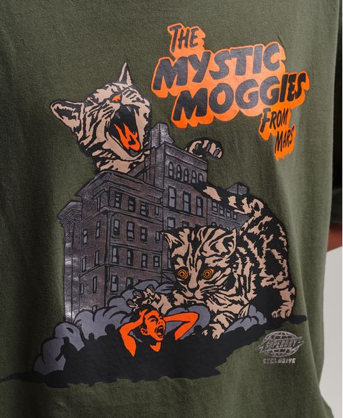 Camiseta Manga Corta Para Mujer Vintage Bmovie Boxy Superdry