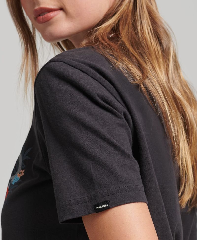 Camiseta-Para-Mujer-Vintage-Floral-Scripted-Tee-Superdry
