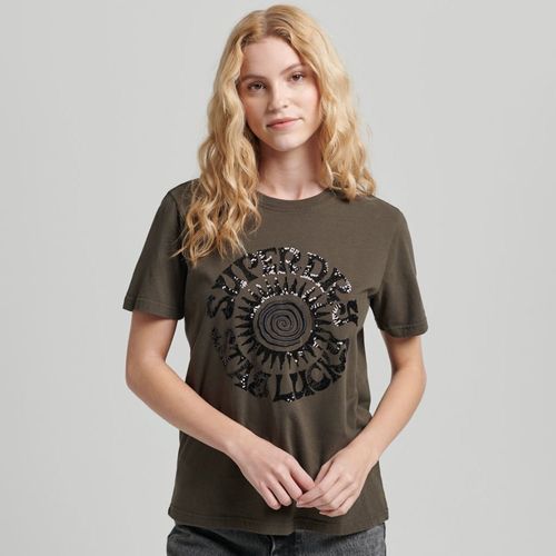 Camiseta Manga Corta Para Mujer Vintage Ellish Tee Superdry