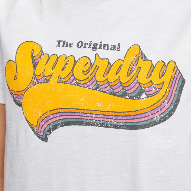 Camiseta-Para-Mujer-Vintage-Rainbow-Superdry