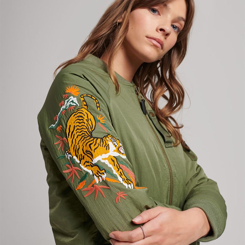 Chaqueta-Casual-Para-Mujer-Vintage-Military-Suikajan-Superdry