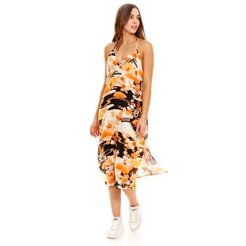 Vestido Largo Para Mujer Vintage Midi Halter Superdry