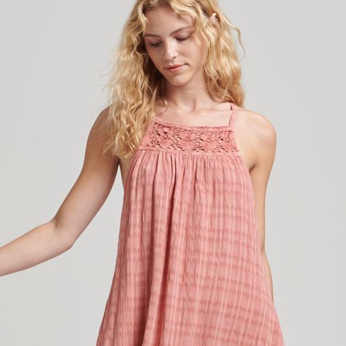Vestido Medio Para Mujer Vintage Long Halter Cami Superdry