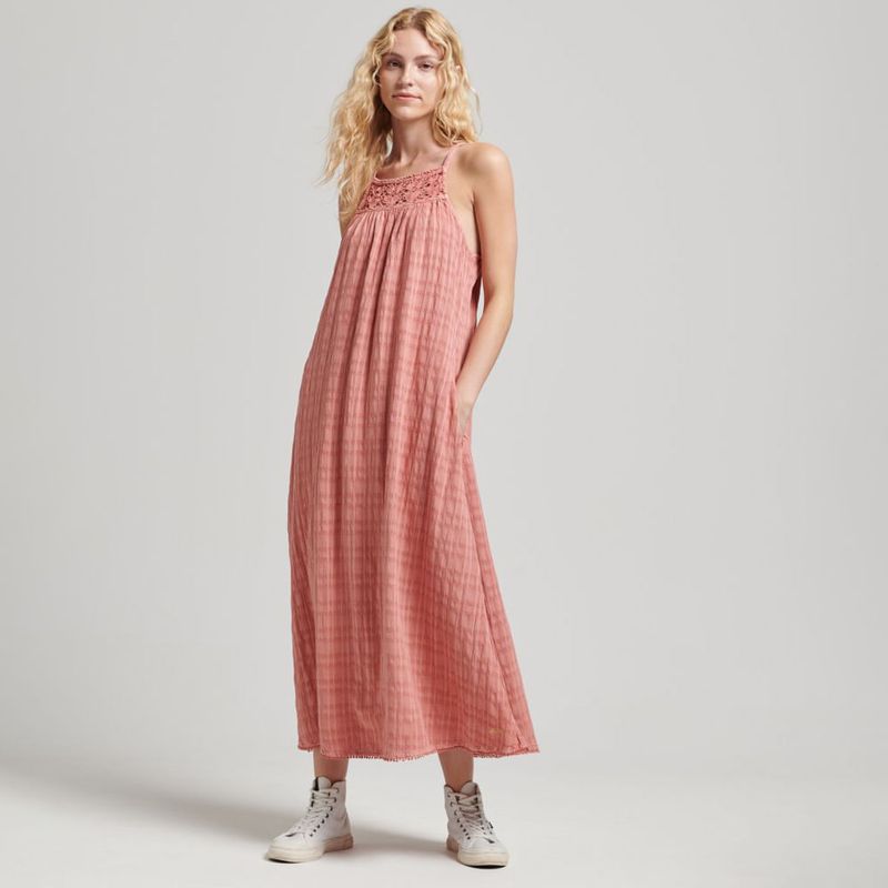 Vestido-Medio-Para-Mujer-Vintage-Long-Halter-Cami-Superdry