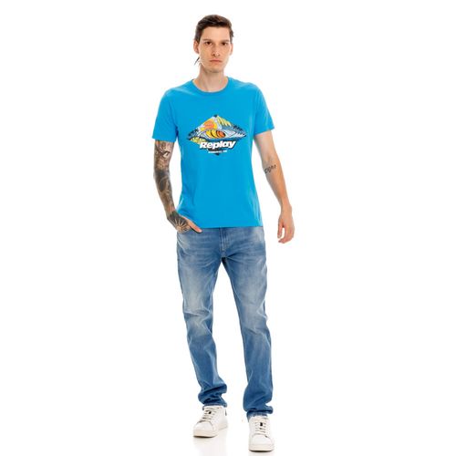Camiseta Manga Corta Para Hombre Replay