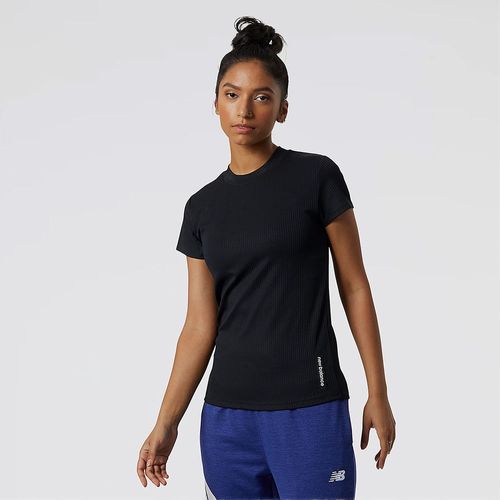 Camiseta Manga Corta Para Mujer Relentless Terry Layer New Balance