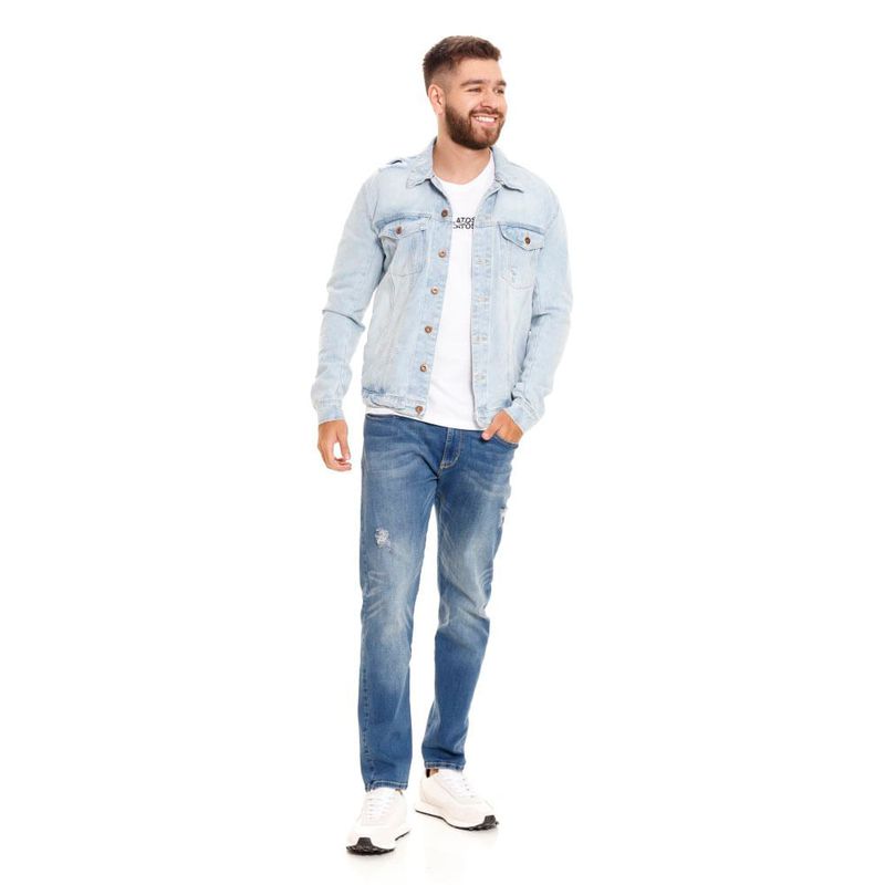 Chaqueta-Casual-Para-Hombre-Fun-Denim-