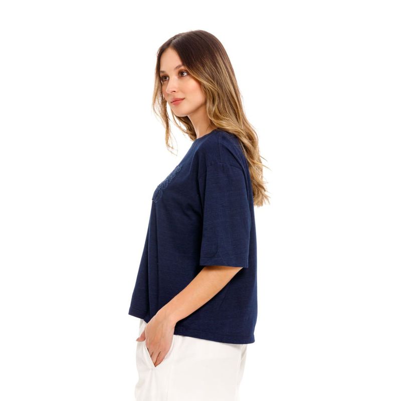 Camiseta-Manga-Corta-Para-Mujer-Girbaud