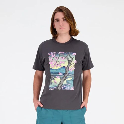 Camiseta Manga Corta Para Hombre At Graphic Cotton New Balance