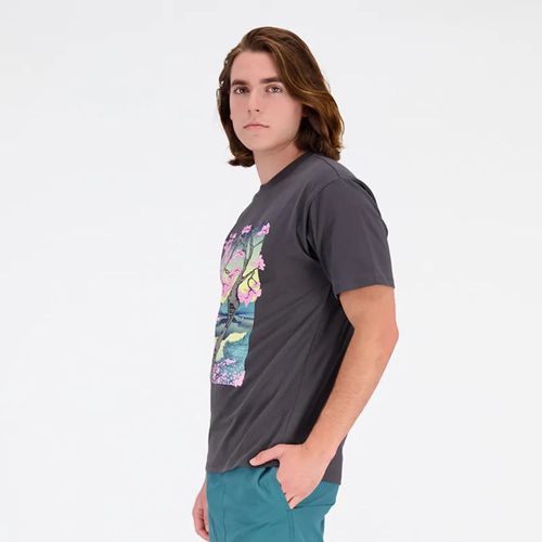 Camiseta Manga Corta Para Hombre At Graphic Cotton New Balance