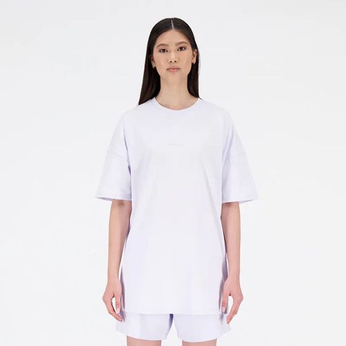 Camiseta Manga Corta Para Mujer Athletics Oversized Tee New Balance