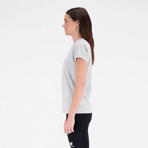 Camiseta Manga Corta Para Mujer Essentials Stacked Logo New Balance