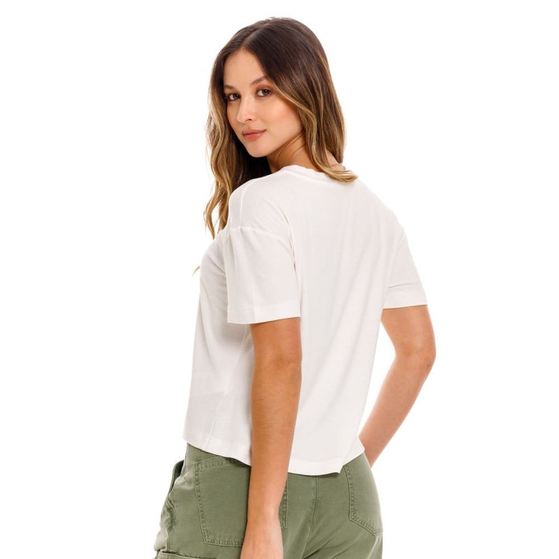 Camiseta-Manga-Corta-Para-Mujer-Rose-Girbaud
