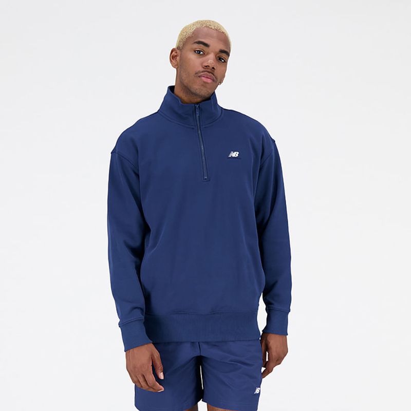 101B---Camiseta-M-C-Para-Hombre-Men-S-Athletics-Terry-1-4-Zip-Nwb---New-Balance