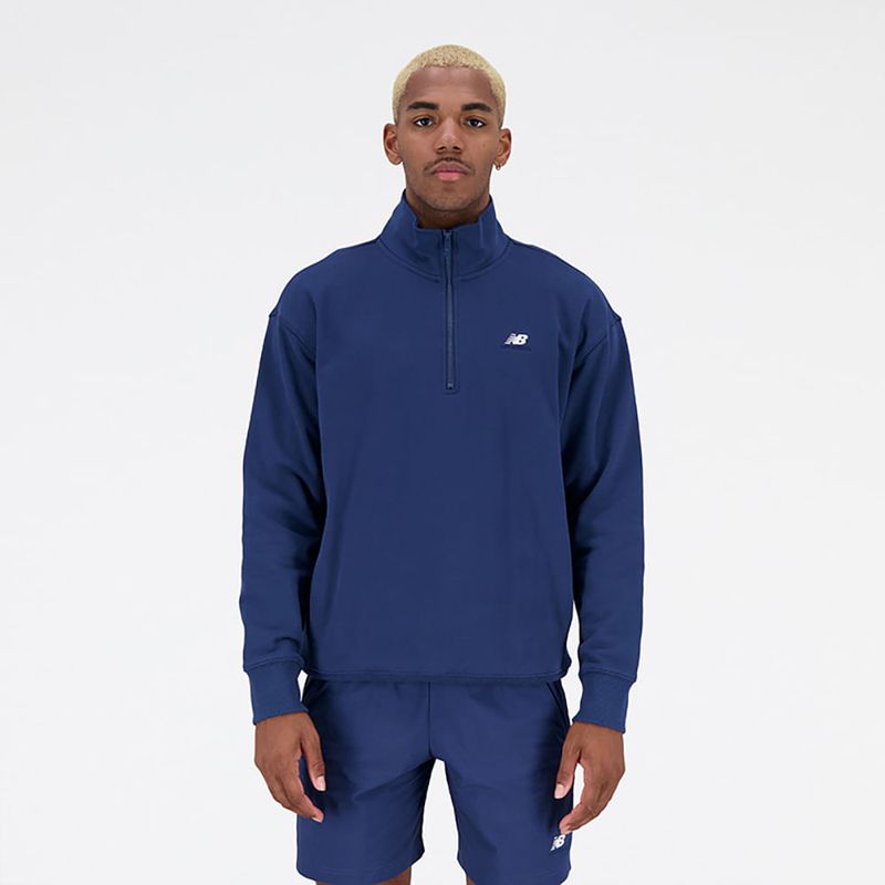 101B---Camiseta-M-C-Para-Hombre-Men-S-Athletics-Terry-1-4-Zip-Nwb---New-Balance