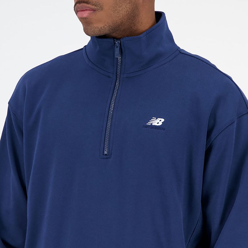 101B---Camiseta-M-C-Para-Hombre-Men-S-Athletics-Terry-1-4-Zip-Nwb---New-Balance