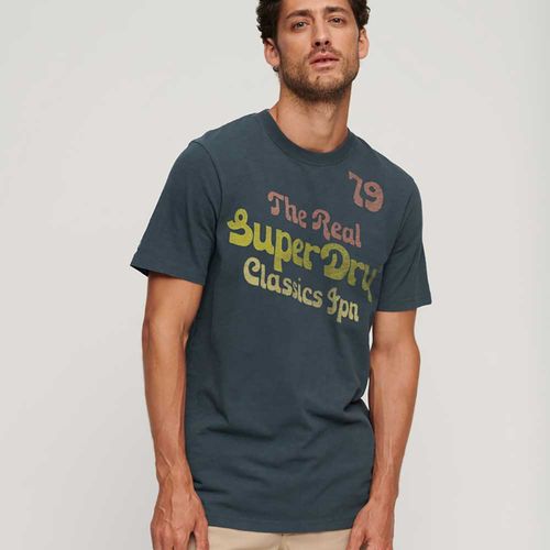 Camiseta Para Hombre Trade Script Graphic Superdry