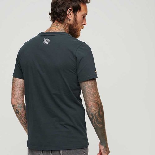 Camiseta Para Hombre Metallic Workwear Graphic Superdry