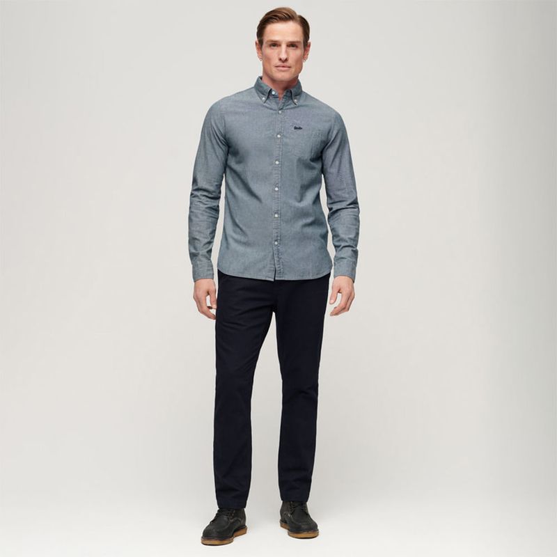 Camisa-Manga-Larga-Para-Hombre-Cotton-Oxford-Superdry